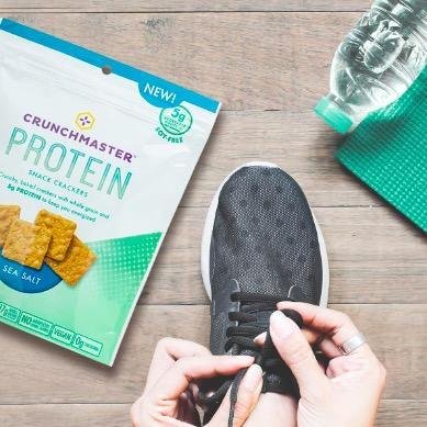3. Crunchmaster Protein Snack Crackers: