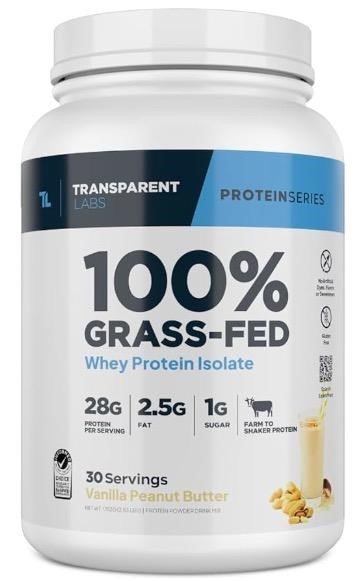 Transparent Labs Grass-Fed Whey Protein Isolate